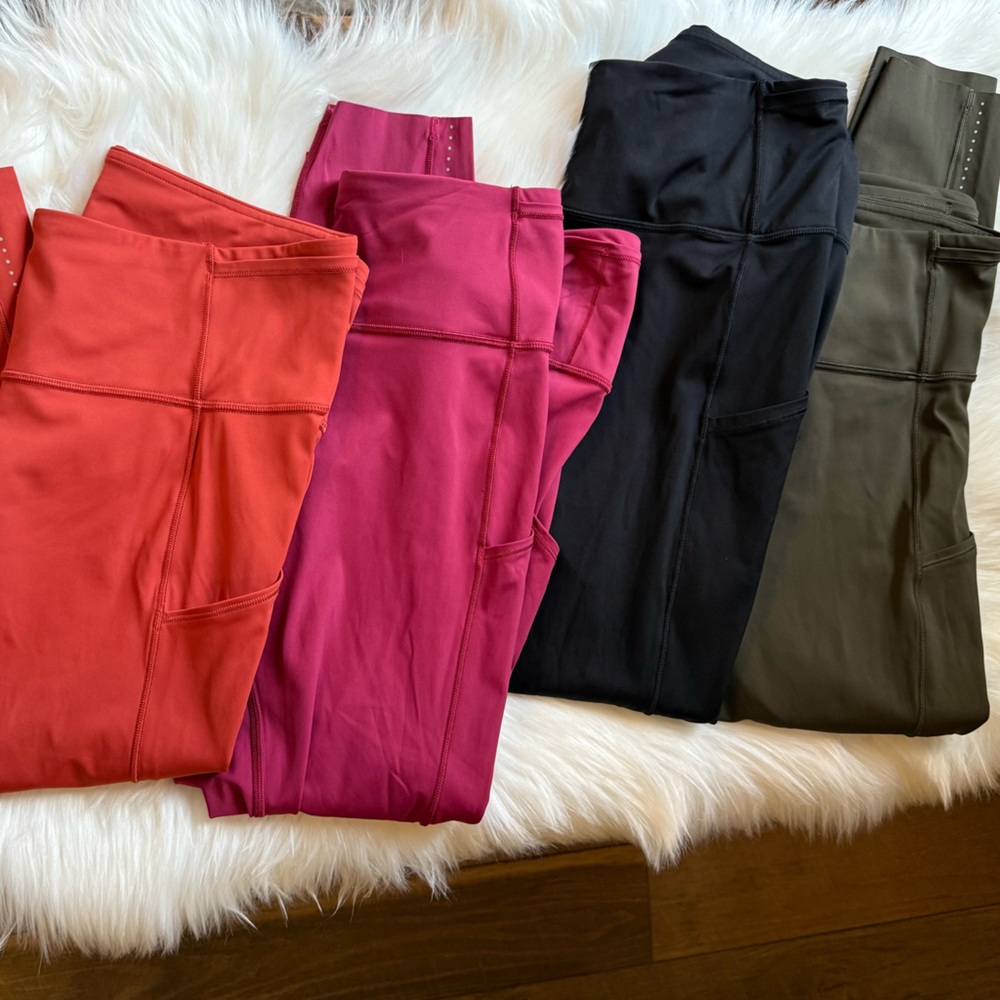 lululemon athletica Fast and Free Leggings Lot